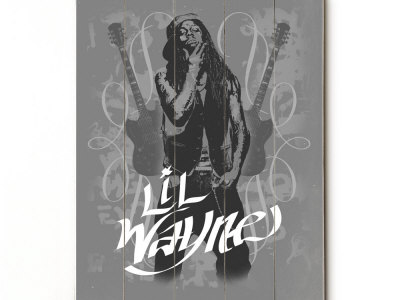 Lil' Wayne Wood Sign 3