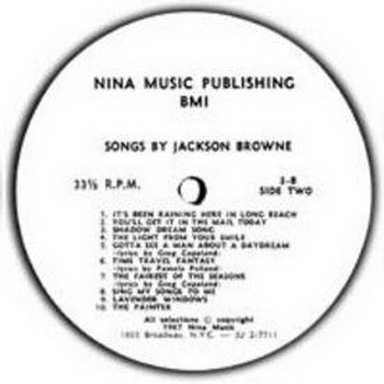 Jackson Browne lyrics - The Nina Music Demo (Songs By Jackson Browne) album - music lyrics
