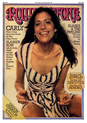 Carly Simon, Rolling Stone no. 187, May 1975