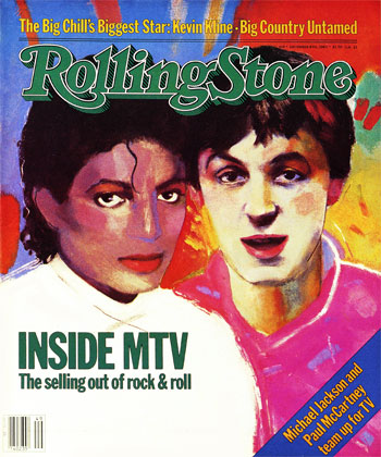 Michael Jackson and Paul McCartney, Rolling Stone no. 410, December 1983