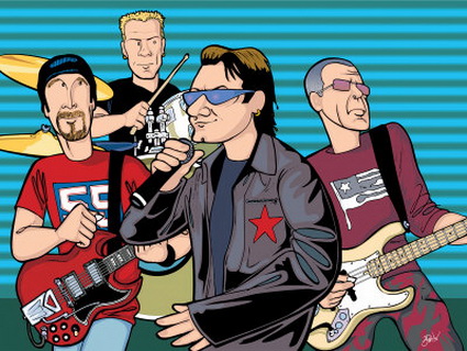 U2 - Limited Edition on Canvas